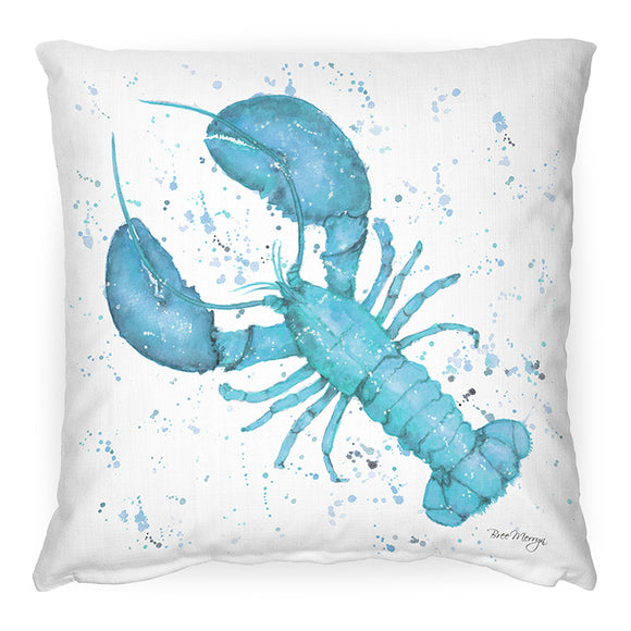 Louis Blue Lobster Feather Cushion