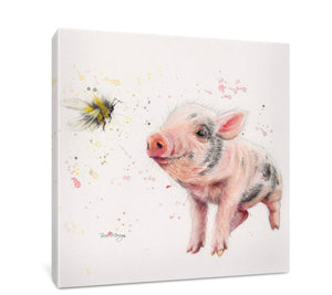 Piglet And Bee Canvas