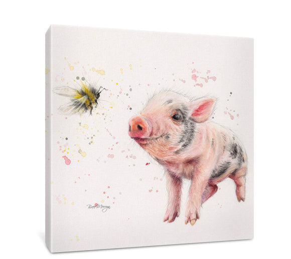 Piglet And Bee Canvas