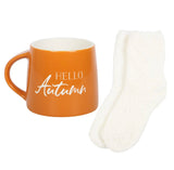 Hello Autumn Mug And Sock Gift Set