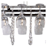Wine Glass Light Fitting With 10 Bulbs