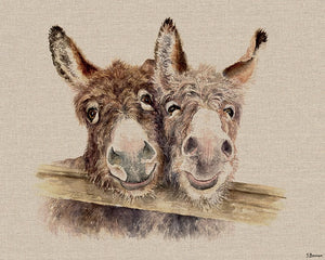 Best Of Friends Donkey Canvas