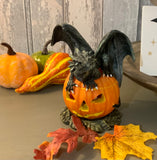 Orange Pumpkin And Dragon Incense Cone Burner