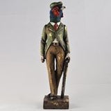 Hunting Pheasant Sculpture With Vintage Clothing