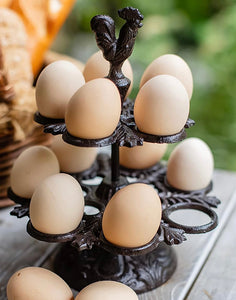 Cast Iron Chicken Egg Holder