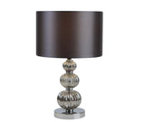 Stacked Smoked Glass Table Lamp