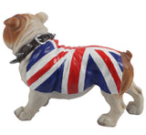 Standing Bulldog With Union Jack Coat