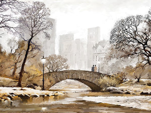 Gapstow Bridge Central Park New York Canvas