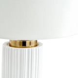Ionic White Textured Ceramic Table Lamp