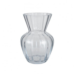 Tara Clear Glass Optic Vase Small