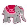 Pink And Grey Elephant Rug