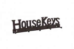 Cast Iron ' House Keys ' Hook