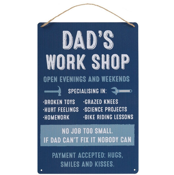 Dads Workshop Metal Sign