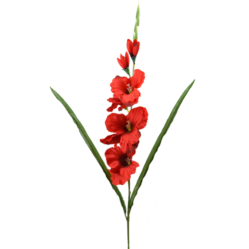 Gladiolus Large Red Artificial Flower
