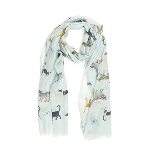 Cats And Butterflies Scarf