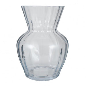 Tara Clear Glass Optic Vase Large
