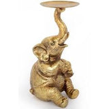 Gold Elephant Candle Holder