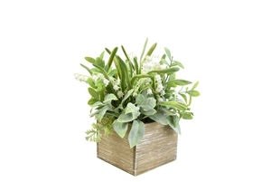 Herb And Spring Flowers Arrangement