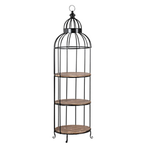 Industrial Shelf Unit Bird Cage Design