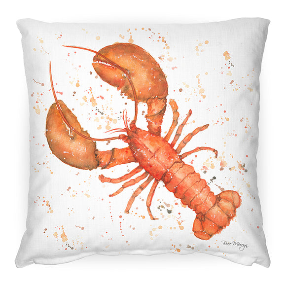 Louis Orange Lobster Feather Cushion