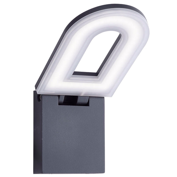 Grey LED Outdoor Wall Light