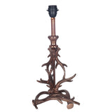 Copper Finish Metal Antler Table Lamp