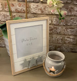 Shabby Chic Photo Frame With Star Detail