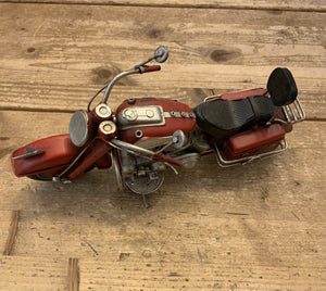 Red Metal Easy Rider Motor Bike Ornament