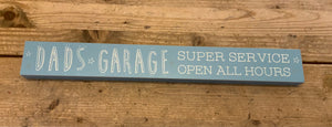 Best Dads Garage Plaque