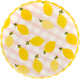 Lemon And Pink Gingham Party/ Picnic Set