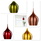 Metal Coloured Large Bell Pendant In 4 Finishes
