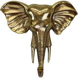 Gold Metal Elephant Wall Hook