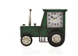 Dark Green Tractor Mantel Clock