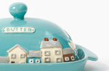 Country Cottage Ceramic Butter Dish
