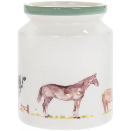 Farm Life Ceramic Utensil Jar