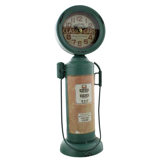 Mantel Clock Retro Petrol Pump