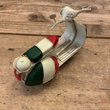 Vintage Vespa Mod Scooter Metal Ornament