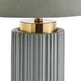 Ionic Grey Textured Ceramic Table Lamp