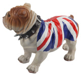 Standing Bulldog With Union Jack Coat