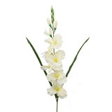 Gladiolus Large White Artificial Flower