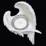 White Angel Wing Tealight Holder