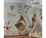 Ceramic Hen Tea Coffee And Sugar Set