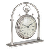 Shiny Nickel Brass Carriage Clock