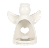 White Ceramic Angel Tea-light Holder