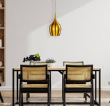 Metal Coloured Bell Pendants In 4 Finishes