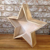 Small Wooden Tray Star