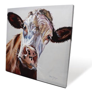 Delilah Cow Canvas Picture