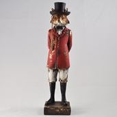 Hunting Fox With Traditional Vintage Dress Complete With Eye Glass