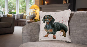 Dora Dachshund Dog Feather Cushion