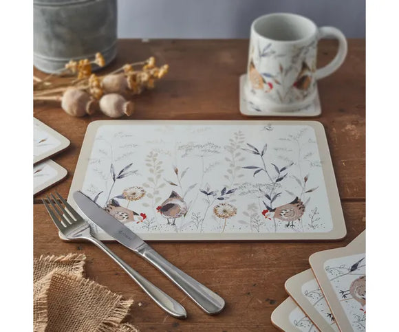 Country Hen Set Of 4 Placemats